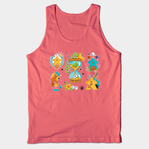 Meeple Flash Sheet Tank Top by east coast meeple